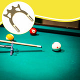 Maxbell Billiard Bridge Head Metal Pool Cue Rest for Competition Indoor Game Playing Style A