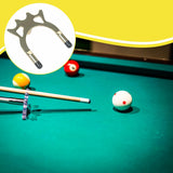 Maxbell Billiard Bridge Head Metal Pool Cue Rest for Competition Indoor Game Playing Style B