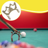 Maxbell Billiard Bridge Head Metal Pool Cue Rest for Competition Indoor Game Playing Style C