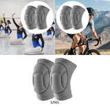 Maxbell 2Pcs Protective Knee Pads Soft Sports Patella Support for Cycling Basketball S