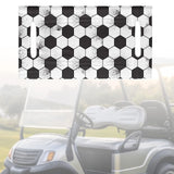 Maxbell Front Seat Towel Blanket Gift Seat Cushion Cover Course Golf Cart Seat Cover White Black