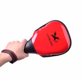 Maxbell Karate Kicking Pad PU Leather Kicking Target for Fighting Practice Muay Thai Red