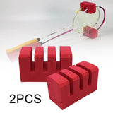 Maxbell Badminton Racket Holder Portable Sturdy Organizer 3 Grid for Travel Home Gym 2pcs