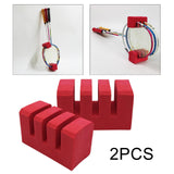 Maxbell Badminton Racket Holder Portable Sturdy Organizer 3 Grid for Travel Home Gym 2pcs