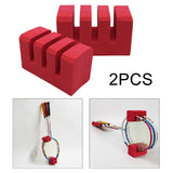 Maxbell Badminton Racket Holder Portable Sturdy Organizer 3 Grid for Travel Home Gym 2pcs