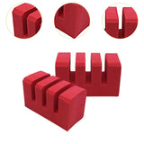 Maxbell Badminton Racket Holder Portable Sturdy Organizer 3 Grid for Travel Home Gym 2pcs