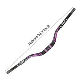 Maxbell Bike Handlebar Replace Part 31.8mm Clamp Dia High Performance Aluminum Alloy Black Purple