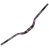 Maxbell Bike Handlebar Replace Part 31.8mm Clamp Dia High Performance Aluminum Alloy Black Purple