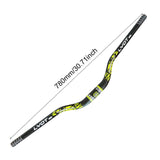Maxbell Bike Handlebar Replace Part 31.8mm Clamp Dia High Performance Aluminum Alloy Black Yellow