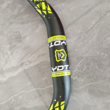 Maxbell Bike Handlebar Replace Part 31.8mm Clamp Dia High Performance Aluminum Alloy Black Yellow