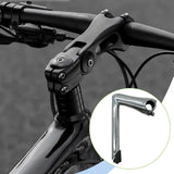 Maxbell Bike Handlebar Stem Parts Bicycle Quill Stem for Sports Mountain Bike Riding Silver