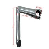 Maxbell Bike Handlebar Stem Parts Bicycle Quill Stem for Sports Mountain Bike Riding Silver