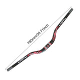 Maxbell Bike Handlebar Replace Part 31.8mm Clamp Dia High Performance Aluminum Alloy Black Red
