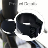 Maxbell Bicycle Seat Tube Clamp Replacement Easy to Install Road Bike Seatpost Clamp Black