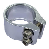 Maxbell Bicycle Seat Tube Clamp Replacement Easy to Install Road Bike Seatpost Clamp Silver
