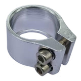 Maxbell Bicycle Seat Tube Clamp Replacement Easy to Install Road Bike Seatpost Clamp Silver