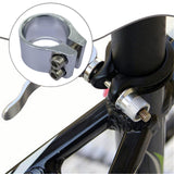 Maxbell Bicycle Seat Tube Clamp Replacement Easy to Install Road Bike Seatpost Clamp Silver
