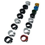 Maxbell Bicycle Seat Post Clamp Easy Installation 1.13 inch Road Bike Seatpost Clamp Black