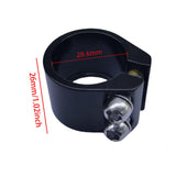 Maxbell Bicycle Seat Post Clamp Easy Installation 1.13 inch Road Bike Seatpost Clamp Black
