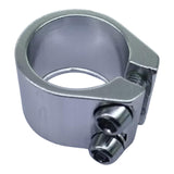 Maxbell Bicycle Seat Post Clamp Easy Installation 1.13 inch Road Bike Seatpost Clamp Silver