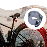 Maxbell Bicycle Seat Post Clamp Easy Installation 1.13 inch Road Bike Seatpost Clamp Silver