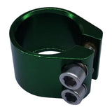 Maxbell Bicycle Seat Post Clamp Easy Installation 1.13 inch Road Bike Seatpost Clamp Green