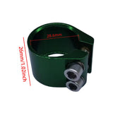 Maxbell Bicycle Seat Post Clamp Easy Installation 1.13 inch Road Bike Seatpost Clamp Green