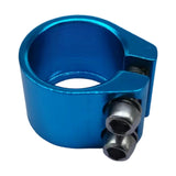Maxbell Bicycle Seat Post Clamp Easy Installation 1.13 inch Road Bike Seatpost Clamp Blue