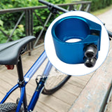 Maxbell Bicycle Seat Post Clamp Easy Installation 1.13 inch Road Bike Seatpost Clamp Blue