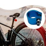 Maxbell Bicycle Seat Post Clamp Easy Installation 1.13 inch Road Bike Seatpost Clamp Blue