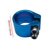 Maxbell Bicycle Seat Post Clamp Easy Installation 1.13 inch Road Bike Seatpost Clamp Blue