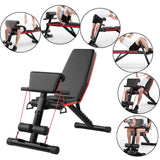 Maxbell Adjustable Weight Bench Utility Heavy Duty Back Hyperextension Workout Bench