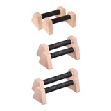 Maxbell 2x Push up Stands Wooden Upper Body Strength Training Home Fitness Equipment 20cm