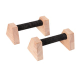 Maxbell 2x Push up Stands Wooden Upper Body Strength Training Home Fitness Equipment 20cm