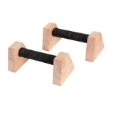Maxbell 2x Push up Stands Wooden Upper Body Strength Training Home Fitness Equipment 20cm