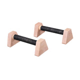 Maxbell 2x Push up Stands Wooden Upper Body Strength Training Home Fitness Equipment 25cm