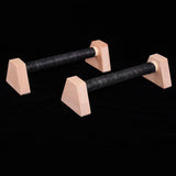 Maxbell 2x Push up Stands Wooden Upper Body Strength Training Home Fitness Equipment 30cm