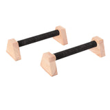 Maxbell 2x Push up Stands Wooden Upper Body Strength Training Home Fitness Equipment 30cm