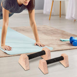 Maxbell 2x Push up Stands Wooden Upper Body Strength Training Home Fitness Equipment 30cm