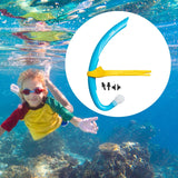 Maxbell Kids Snorkel Snorkeling Gear for Swim Training for Kids Boys Girls Ages 6-10 Blue