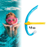 Maxbell Kids Snorkel Snorkeling Gear for Swim Training for Kids Boys Girls Ages 6-10 Blue
