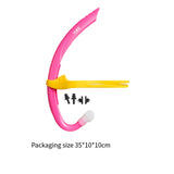 Maxbell Kids Snorkel Snorkeling Gear for Swim Training for Kids Boys Girls Ages 6-10 Pink