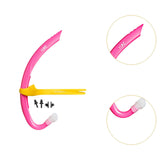 Maxbell Kids Snorkel Snorkeling Gear for Swim Training for Kids Boys Girls Ages 6-10 Pink