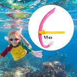 Maxbell Kids Snorkel Snorkeling Gear for Swim Training for Kids Boys Girls Ages 6-10 Pink