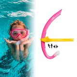 Maxbell Kids Snorkel Snorkeling Gear for Swim Training for Kids Boys Girls Ages 6-10 Pink