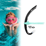 Maxbell Kids Snorkel Snorkeling Gear for Swim Training for Kids Boys Girls Ages 6-10 Black