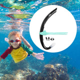 Maxbell Kids Snorkel Snorkeling Gear for Swim Training for Kids Boys Girls Ages 6-10 Black