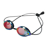 Maxbell Mirror Swim Goggles Wide View Men Women Adjustable Professional Pool Goggles Red