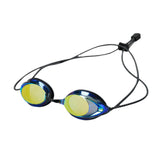 Maxbell Mirror Swim Goggles Wide View Men Women Adjustable Professional Pool Goggles Gold