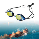 Maxbell Mirror Swim Goggles Wide View Men Women Adjustable Professional Pool Goggles Gold